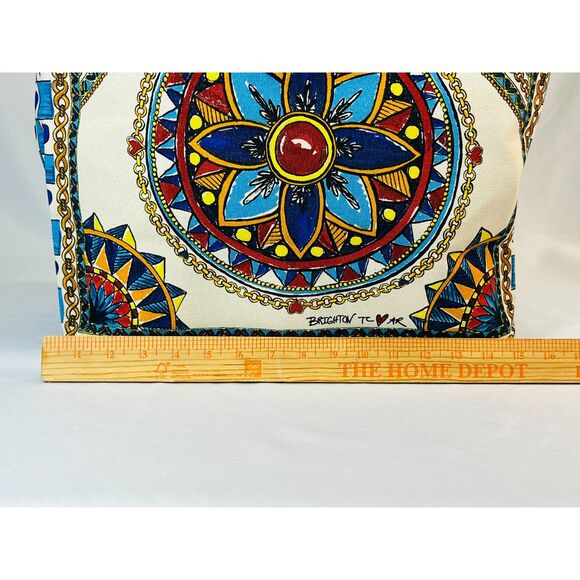 NWT Brighton Believe in Love Tote Boho Paisley Medallion Carry All Reusable - Picture 9 of 10